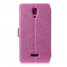 Fashion Flower Show Leather Stand Case Cover for Coolpad 7295C Smartphone Rose