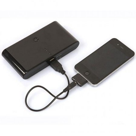 20000mAh Power Bank for iPad/iPhone/Android Phone Black