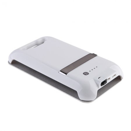 2600mAh External Battery Case with Cover for Samsung Galaxy SIII i9300 White