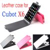 Protective Leather Flip Case Cover for Cubot X6 Smartphone 3-color