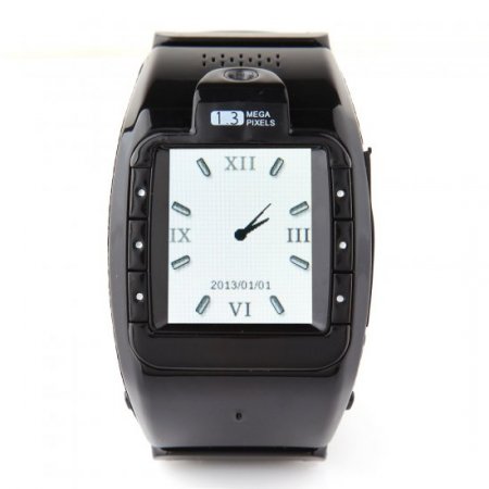 Tengda N388+ Watch Phone Quad Band Single SIM Card 1.3 Inch Bluetooth Camera FM Java