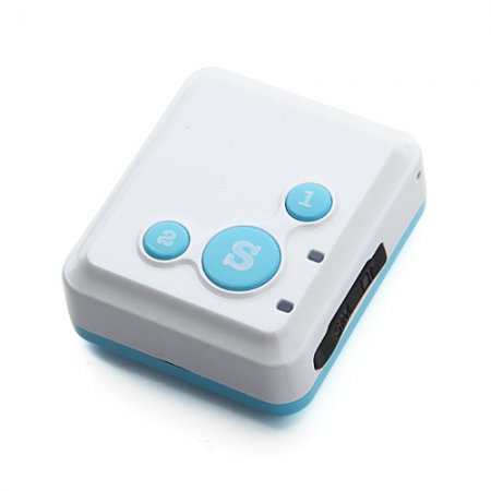 V16 Mini Personal Emergency Tracker Baby Safe Keeper GPS + SOS White + Blue