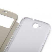 Original S-View Flip Cover Smart Sleep Mode Case for ZOPO ZP990 Captain S Smartphone- White