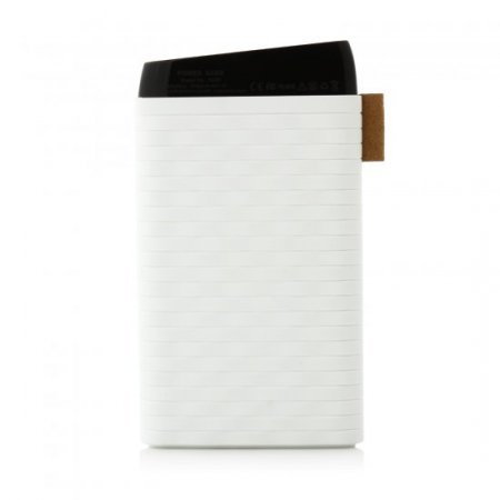 Cager B089 6000mAh Ultra Slim USB Power Bank for Smartphones Tablet PC White