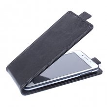 Leather Flip Cover Case Protect Case for Doogee DG280 Smartphone Black