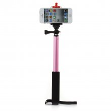 iht Mini Monopod Selfie Handheld Monopod Stick for iOS and Android Pink