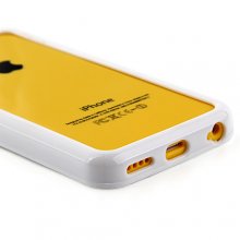 New Fashion Plastic Bumper Case For iPhone5c - White