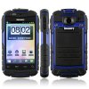 V5 Shockproof Smart Phone Android 2.3 MTK6515 1.0GHz WiFi 3.5 Inch Touch Screen Blue