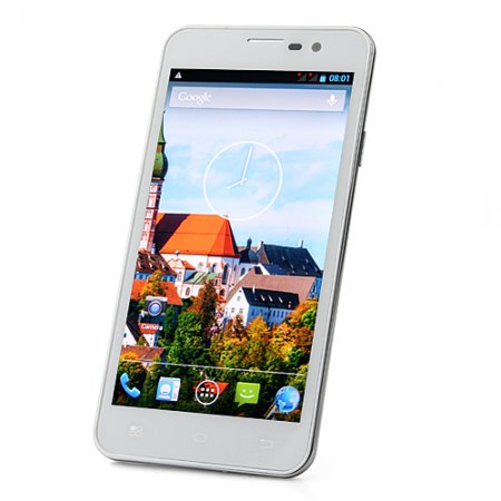 F6770 Smartphone Android 4.2 MTK6589 Quad Core 1G 4G 5.0 Inch HD Screen 13.0MP Camera- White