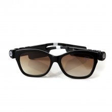 V1 Smart Glasses Camera Bluetooth Call and Music with Flash Light Mic. GPS Brown