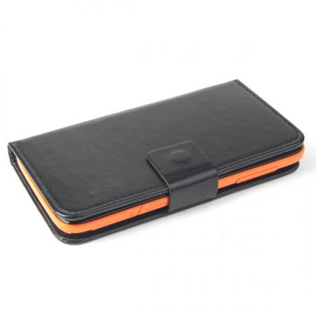 Protective PU Leather Flip Case for JIAYU G2F Smartphone Black