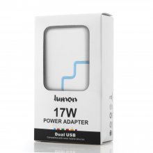 Dual USB 3.1A 17W FAST AC Travel Wall Charger for Apple iPad Air Blue