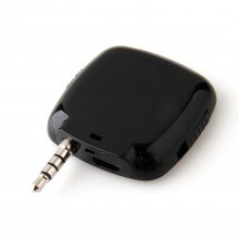 Mini Flash Lamp Portable Lighting Equipment with 3.5mm Audio Plug Black