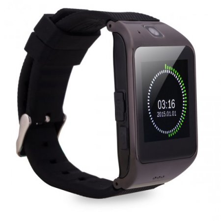 Uhappy UW1 GSM Smart Watch Camera Bluetooth NFC TF Card Wristwatch Black