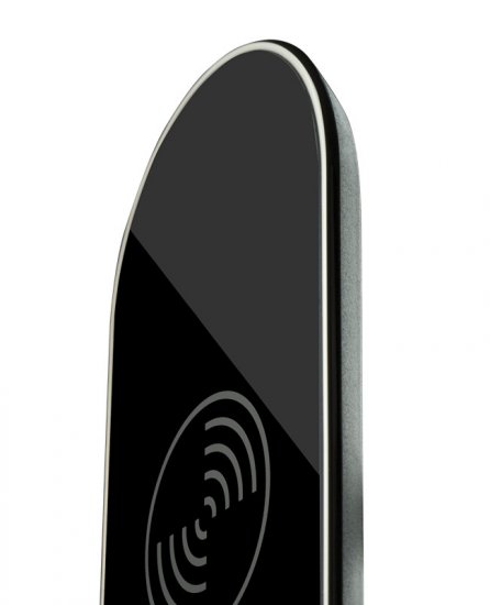 UP3 Portable Arc-shaped Qi Wireless charging Transmitter with LED Indicator 5W Black