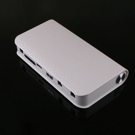 12000mAh Automobile Igniter Power Bank for Sedan iPhone iPad White