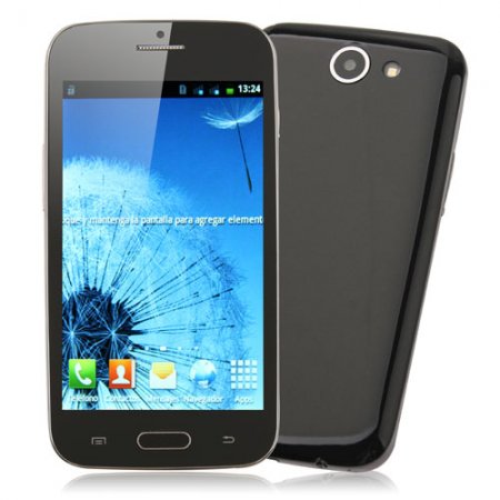 Tengda J9500 Smartphone Android 4.0 MTK6517 Dual Core 5.0 Inch 3.0MP Camera- Black