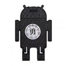 Android Robot Patterned Adjustable & Foldable Stand for iPhone Cellphone GPS Player