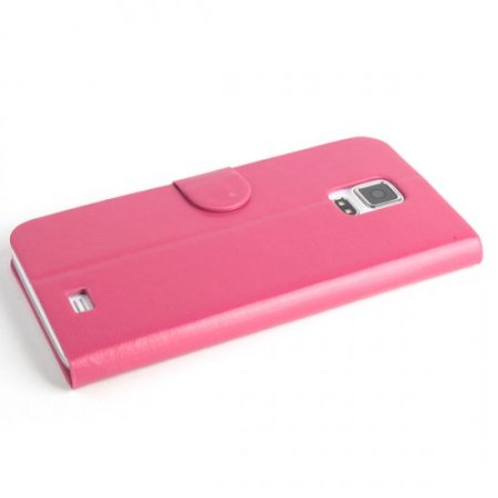 Fashion Leather Flip Case Cover for DOOGEE VOYAGER2 DG310 Smartphone Rosy