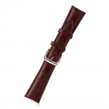 Crocodile Split Leather Buckle Watch Bands Straps For Apple Watch 38mm&42mm Brown