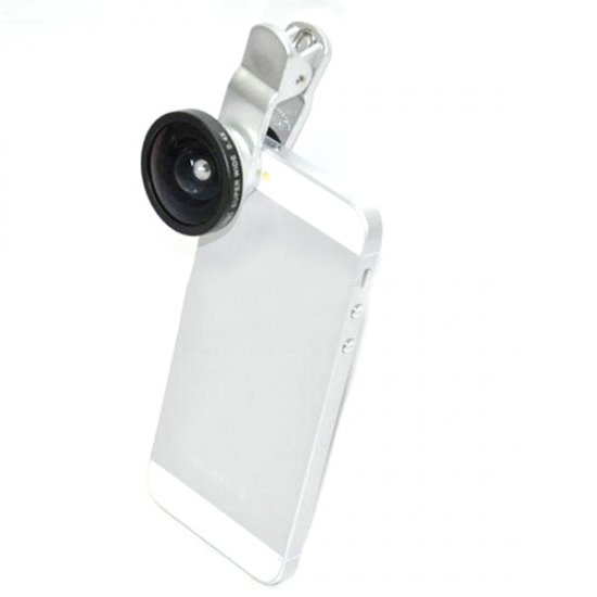 OD-005 Super Wide 0.4X Detachable Lens for Digital Camera & Smartphone Silver