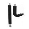 2-In-1 Bendable Standable Data Cable for Sumsung Android Smartphone