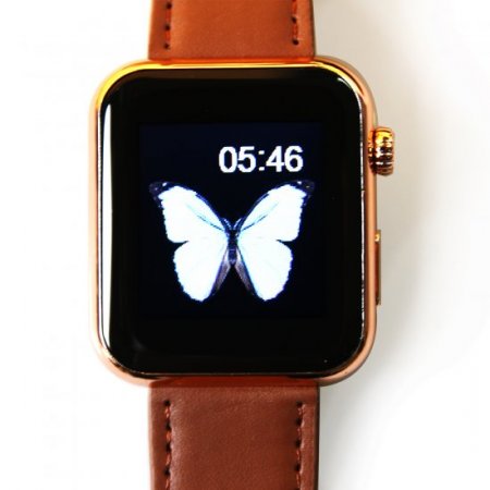 Atongm AW08 Bluetooth Watch Smart Watch with Call MMS Pedometer Anti-lost Brown