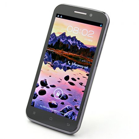 CAESAR H7500+ Smart Phone MTK6589 Quad Core 5.0 Inch IPS HD Screen Android 4.1 5.0MP Front Camera- Black