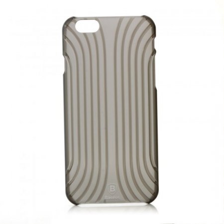 Shell Style Hard Back Case Cover for iPhone 6 Transparent Black