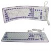 103 keys two color flexible keyboard