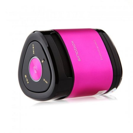 Singbox T6 Portable Wireless Bluetooth Stereo Mini AUX MP3 Speaker TF Card Slot Rose