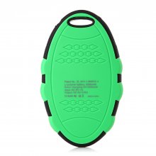 5000mAh Oval Shaped Power Bank Solar Charger for iPhone iPad Smartphone Green