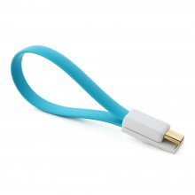 20cm Flat USB Data Cable with Magnetic Connector Color Randomly