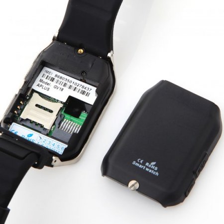 Aplus GV18 Smart Watch Phone 1.54 Inch Bluetooth Watch Anti-lost NFC Strap Black