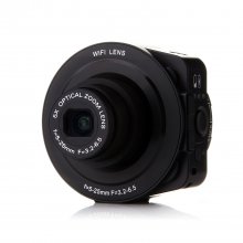 AMKOV Sangmax SP-W501 Wireless WiFi Direct 5X Zoom 14MP Lens Camera Self-timer Black