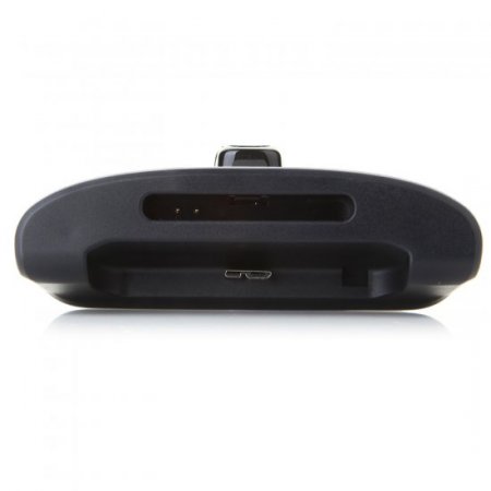 Practical 2-In-1 Dock Station Charger For Samsung Galaxy Note 3 Smartphone White