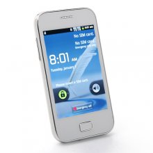 Used Tengda 6802 Smartphone Android 4.1 OS SC6820 1.0GHz 3.5 Inch 2.0MP Camera- White