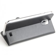 Fashion Leather Flip Case Cover for DOOGEE VOYAGER2 DG310 Smartphone Black