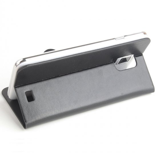 Fashion Leather Flip Case Cover for DOOGEE VOYAGER2 DG310 Smartphone Black