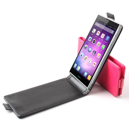 Fashion Leather Flip Case Cover for iNew V3 Smartphone 3-color