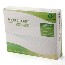 2600mAh Solar Charger Emergency Charger for iPhone HTC Nokia