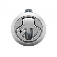 RV mini Stainless Steel Cabinet Door Handle Lock Flush Pull Slam Latch Mount Hatch Lift With Lock Keys​​​​​​​