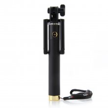 Dispho Original Bluetooth Selfie Stick Integrated Foldable Smart Shooting Aid Gold