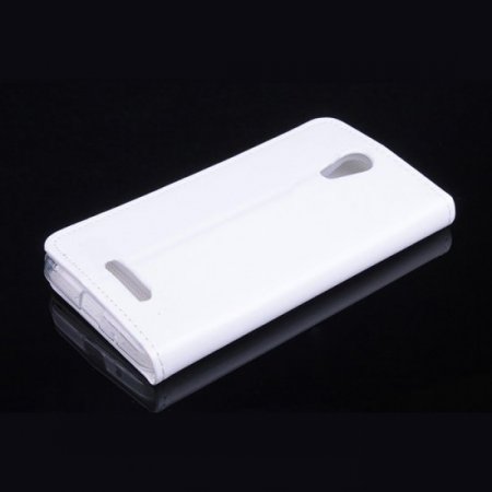 Leather Flip Cover Case Stand GIONEE V183 Smartphone White