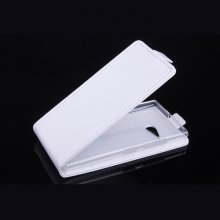 Leather Flip Cover Case Stand Nokia Lumia 730 Smartphone White
