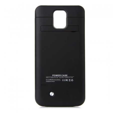 3800mAh External Battery Case Cover Power Bank for Samsung Galaxy S5 Black
