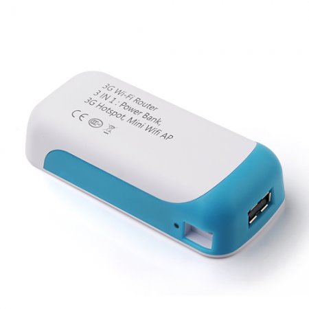 Cager 3-in-1 3G Wi-Fi Router RJ45 4000mAh Power Bank