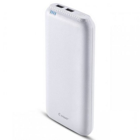 Cager B20000 Double USB Port 20000mAh Smart Power Bank For Smartphones Tablet PC White