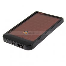 P1100F Solar Mobile Charger Bulit-in1500Amh Lithium Battery Black Color
