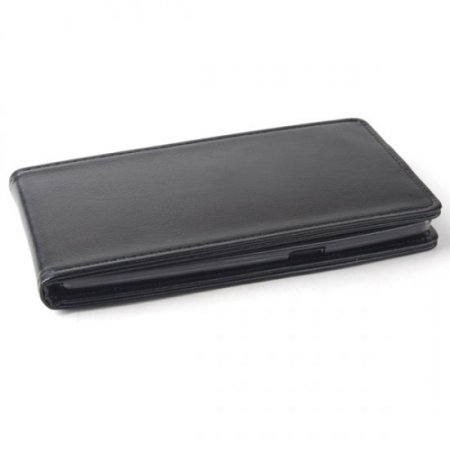 Fashion Leather Flip Case Cover for ONEPLUS ONE Smartphone Black